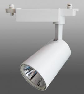 1.3 Светодиодный трековый светильник 20W 104 (20W, однофазный, белый корпус)