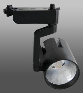 Светодиодный трековый светильник 20W 140 (20W, однофазный, черный корпус)