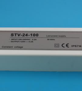 Блок питания для светодиодных лент 24-100 (24V, 100W, 4.16A, IP67)