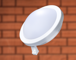 Светильник светодиодный пылевлагозащищенный 6w круглый, 4000К IP 64