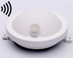 Светильник светодиодный пылевлагозащищенный 6w круглый с датчиком 4000К IP64