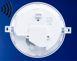 LED Светильник влагозащищенный 6w круглый с датчиком монтаж вид сзади